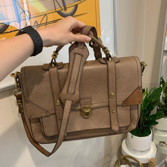 orYANY Handbags - orYANY Genuine Textured Leather Satchel Bag